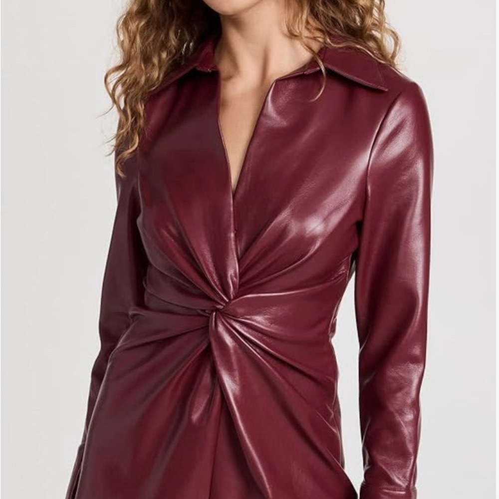 Cinq a Sept 5 to 7 faux leather McKenna Dress